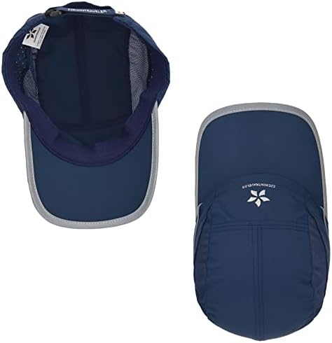 ZZEWİNTRAVELER UPF50+ koşu kepi Hızlı Kuru spor şapkaları Yansıtıcı Hafif Yapılandırılmamış beyzbol şapkası Unisex