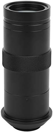 TİCFOX CCD Endüstriyel Mikroskop Kamera Adaptörü Lens 8X-100X C-mount Lens 25mm Zoom Ayarlanabilir Büyütme CCD kamera