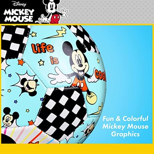 Capelli Spor Disney Mickey Mouse çocuk futbolu Topu Boyutu 3, Resmi Lisanslı Futbol Erkek ve Kız Futbolcular, Çok