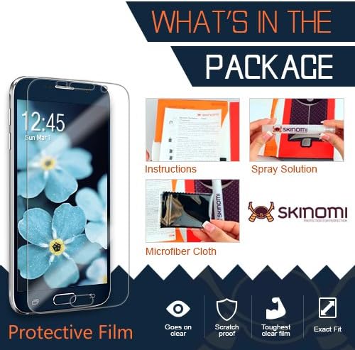 Skinomi Tam Vücut Cilt Koruyucu ile Uyumlu LG V10 (Ekran Koruyucu + arka kapak) TechSkin Tam Kapsama Temizle HD Film