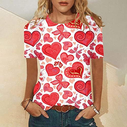 JJHAEVDY Bayan Aşk Kalp Kazak Mutlu sevgililer Günü Gömlek Grafik Uzun Kollu Sevgililer Üstleri Giysi