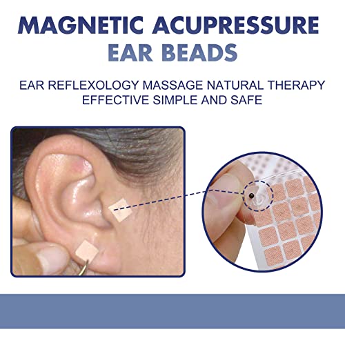 120 adet Kulak Basınç Yaması, ANGGREK Kulak Tohumu Kiti Akupunktur Kulak Basın Tohumu Koyu Halkaları Çıkarmak için