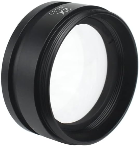 Haiqings WD165 0.3 X 0.5 X 0.7 X 1X 2X Barlow Lens Stereo Mikroskop Lens Aksesuarları Yardımcı Objektif Lens 48mm