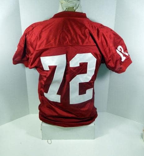 1995 San Francisco 49ers Oliver Barnett 72 Oyunu Yayınlandı Kırmızı Forma 50 DP30199 - İmzasız NFL Oyunu Kullanılmış